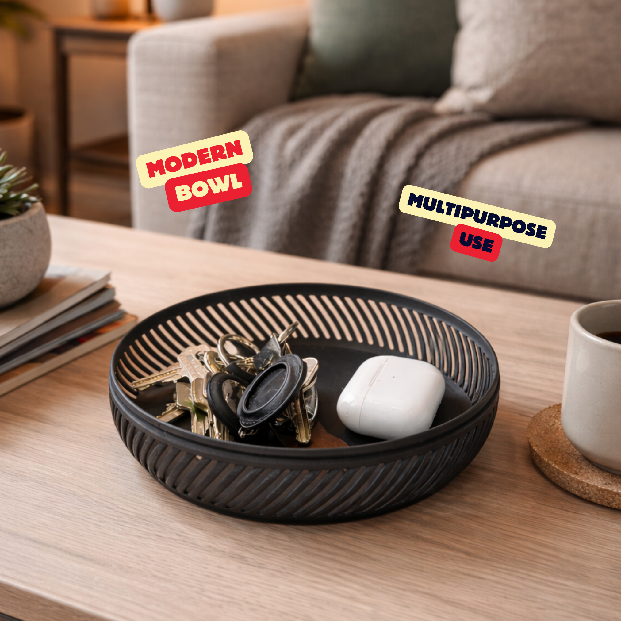 MODERN MULTIPURPOSE BOWL / FRUIT BOWL / KEY BOWL / MODERN HOMEDECOR / DECORATIONS
