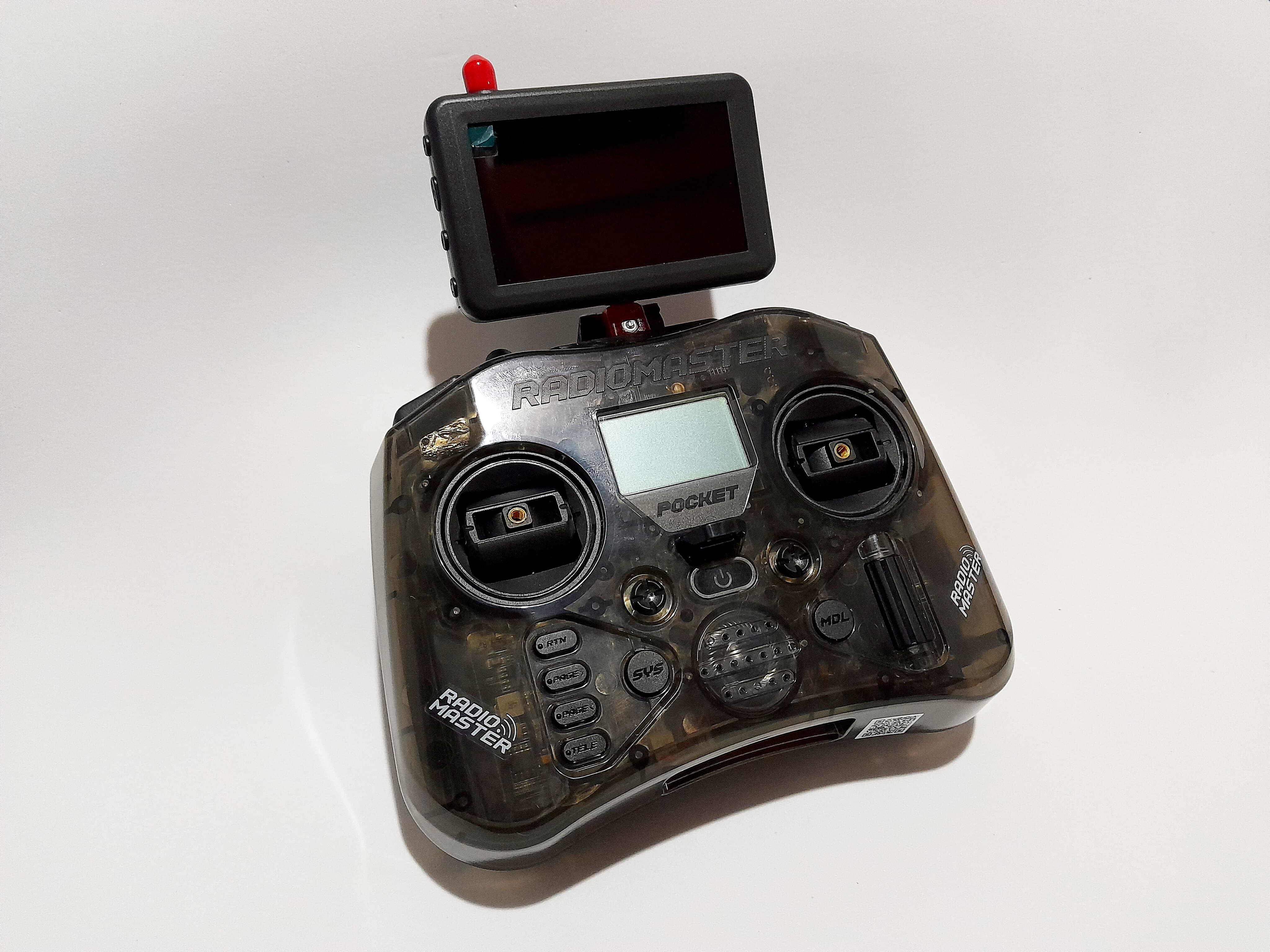 Soporte Monitor FPV Para Control Radiomaster Pocket - FPV Monitor Support For Radiomaster Pocket Control