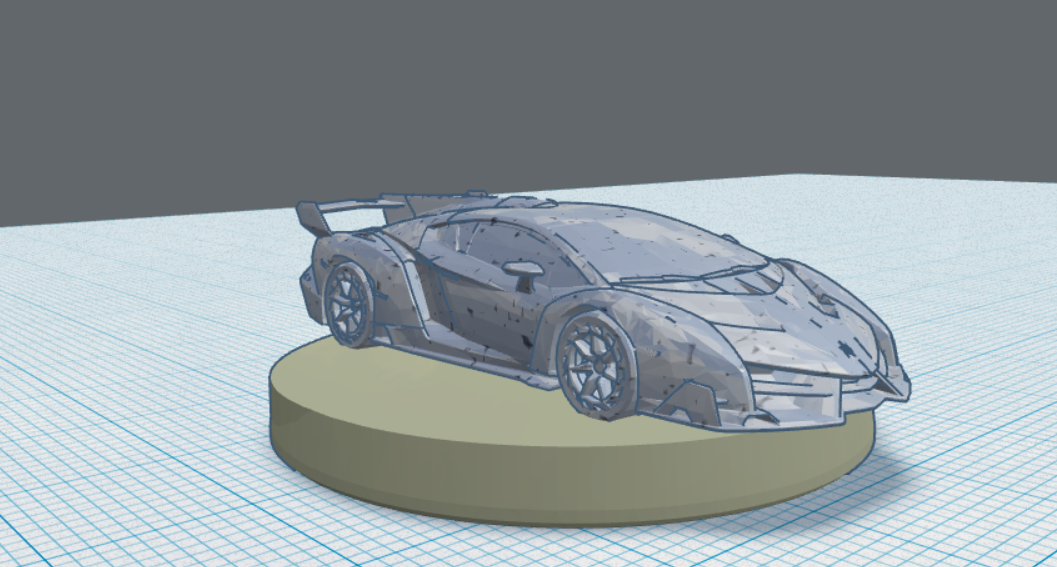 Lamborgini veneno figure for Crash Derby game