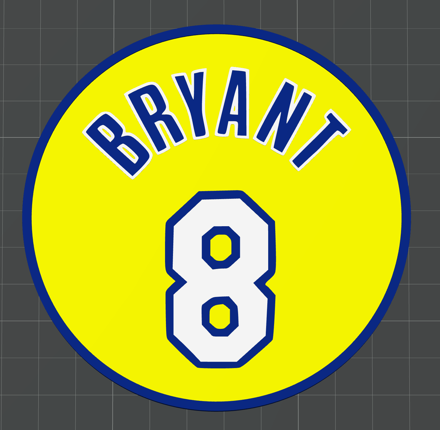 Kobe Bryant #8 Jersey Coaster