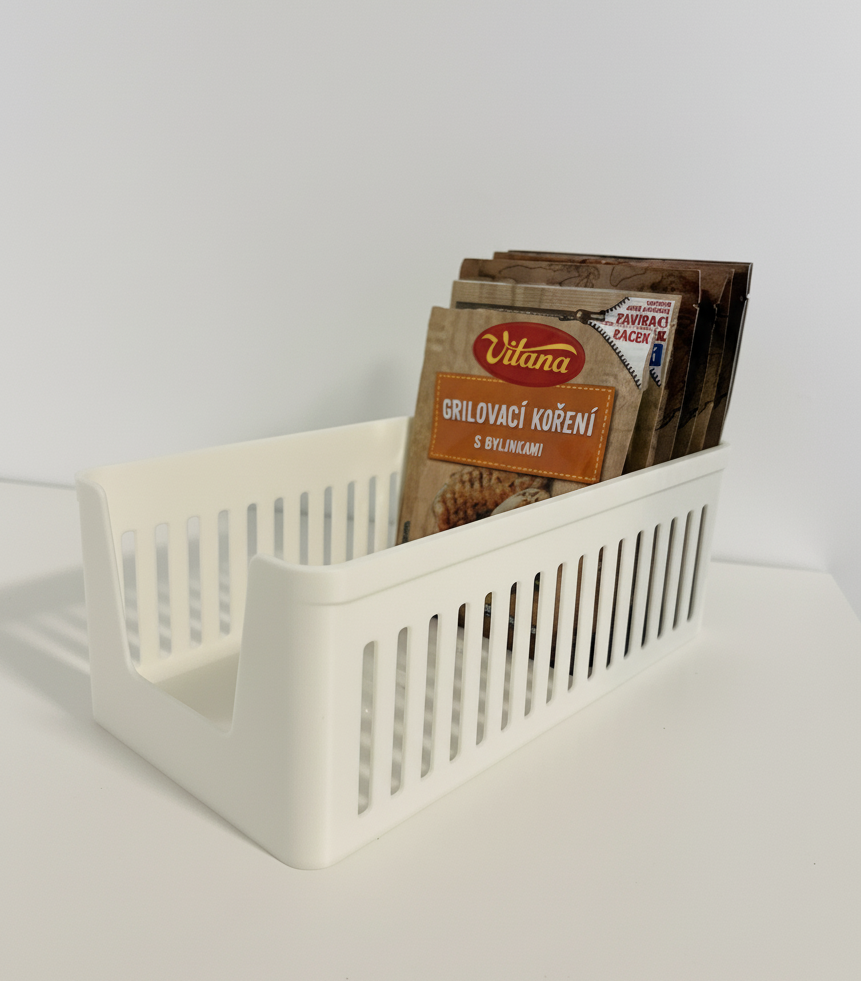 Anti-Slip Spice Packet Organizer | Grooved Bottom
