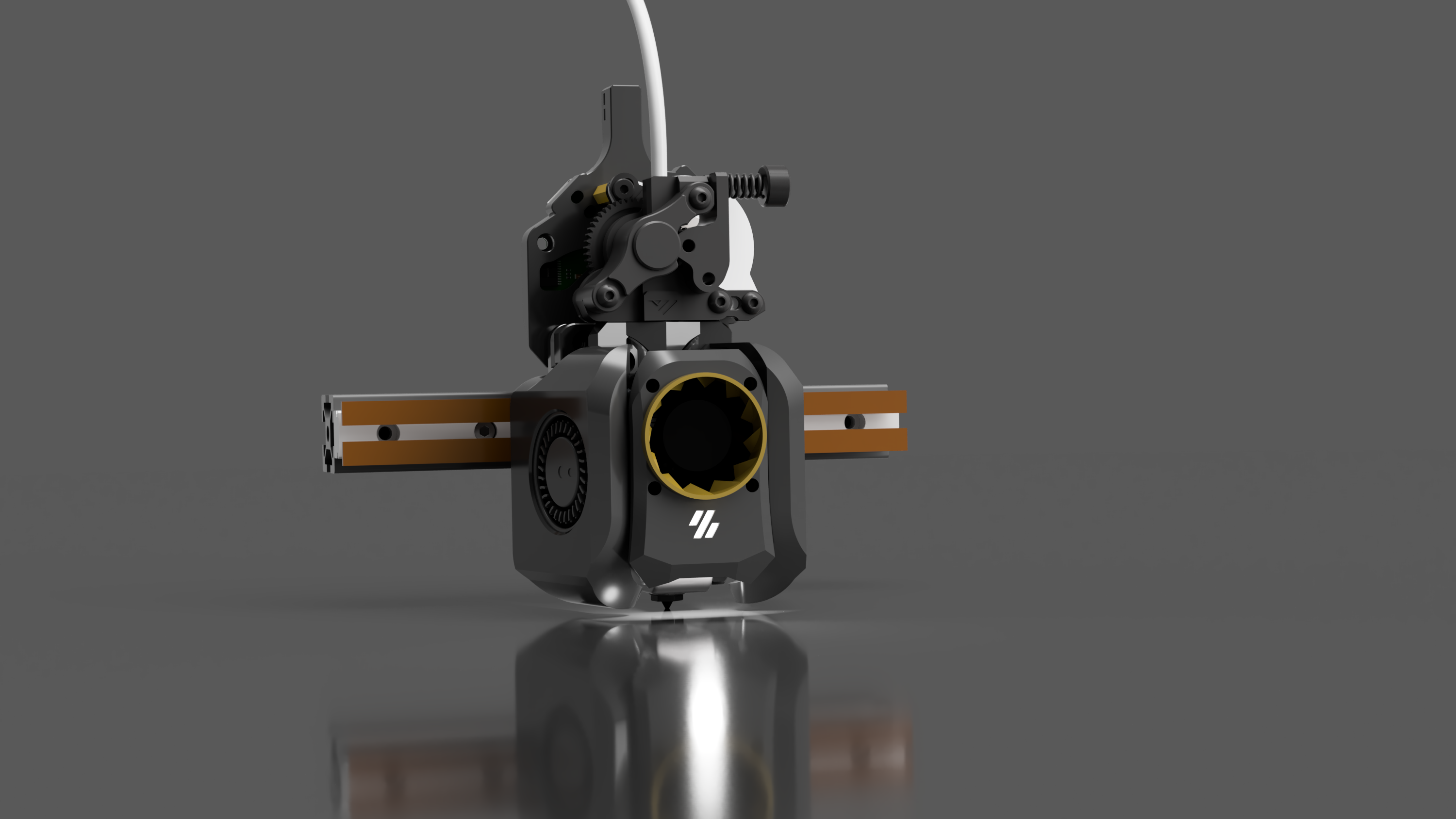 Archetype Blackbird Toolhead (WIP) - NF - CRAZY Volcano hotend with 30mm fan, VZ-hextrudort, Chaoticlab CNC TAP, custom faceplate, EBB36 Mount
