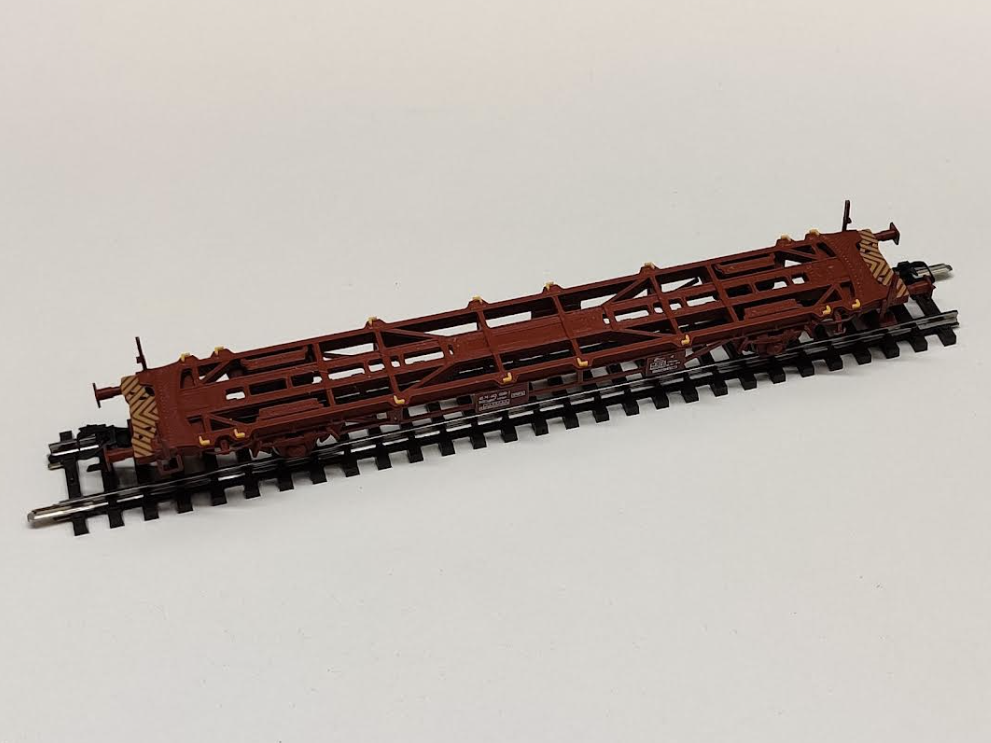 Container Wagon, Green Cargo Lgjns 745/746, in H0 scale (1:87)