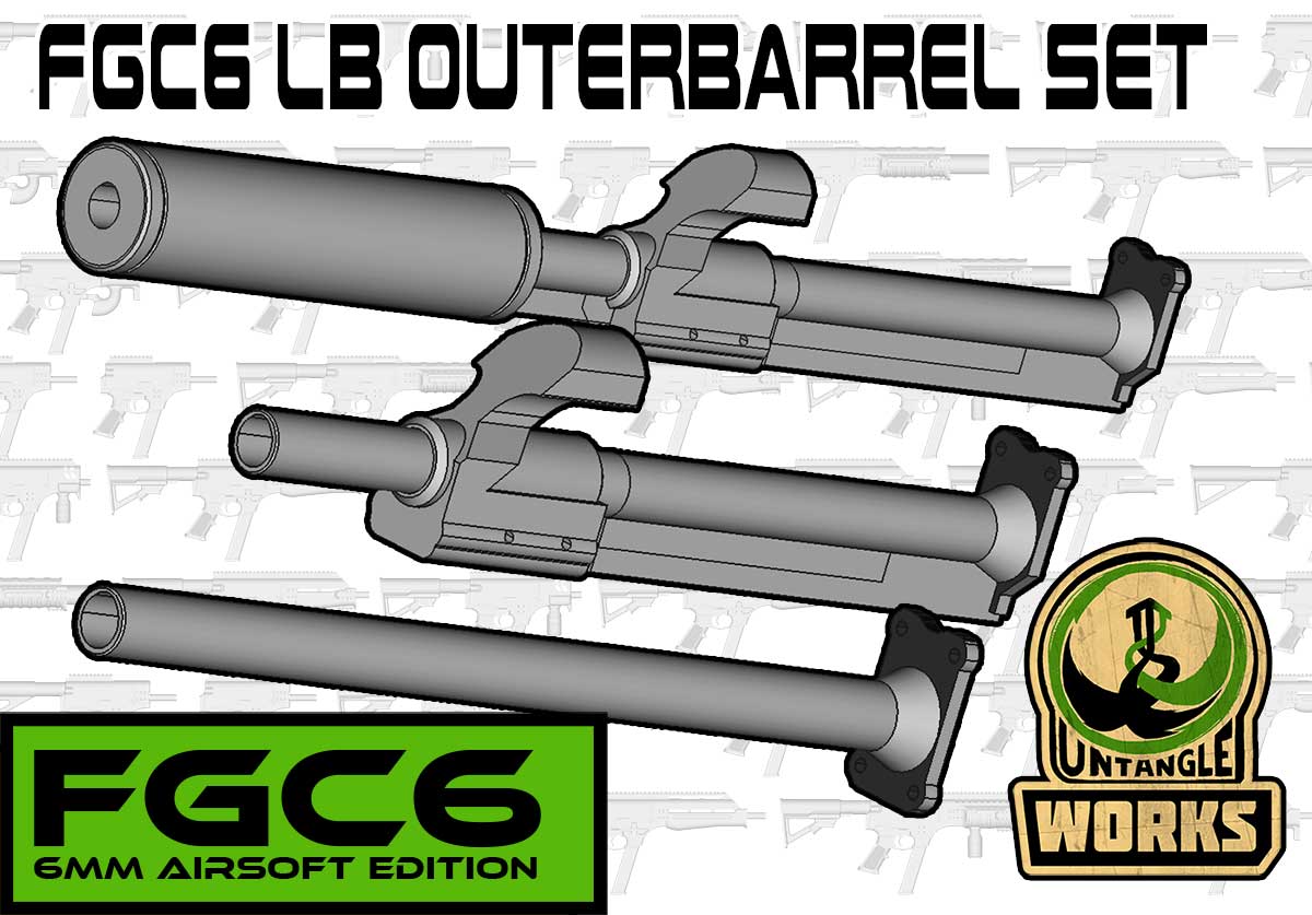 FGC-6 MKI / MKII S AF H LB and LB SHORT outer barrel and suppressor set