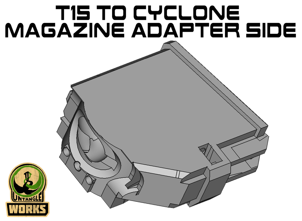 T15 cyclone Magazine Adapter side