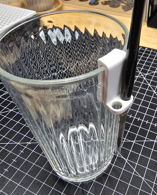 Paintbrush Holder for IKEA VARDAGEN Glass