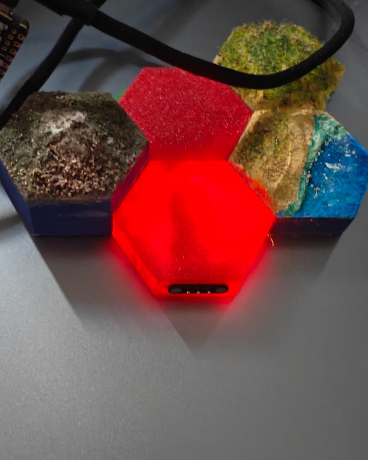 Electric Magnetic Wargaming Hex Tiles