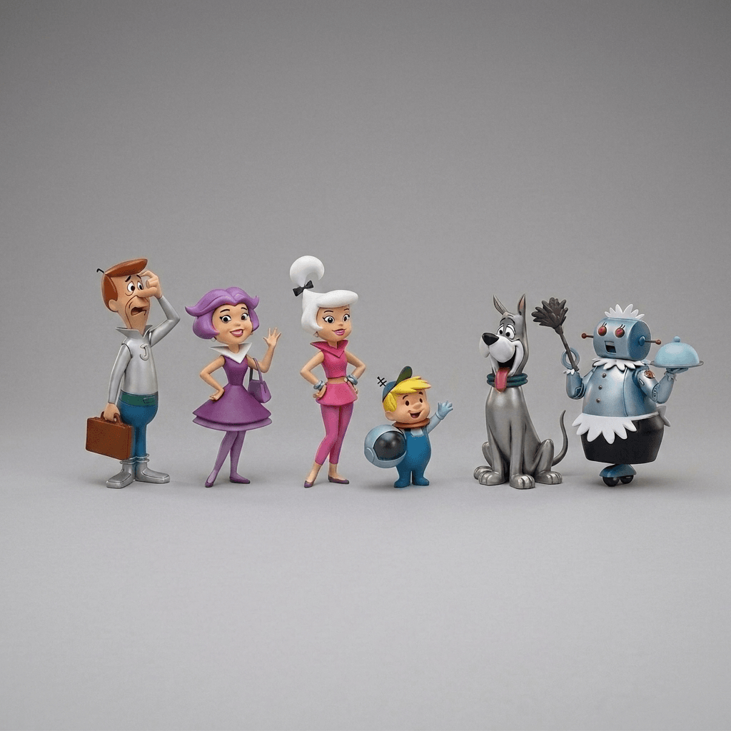 The Jetsons - George, Jane, Judy, Elroy, Astro and Rosie - 1962
