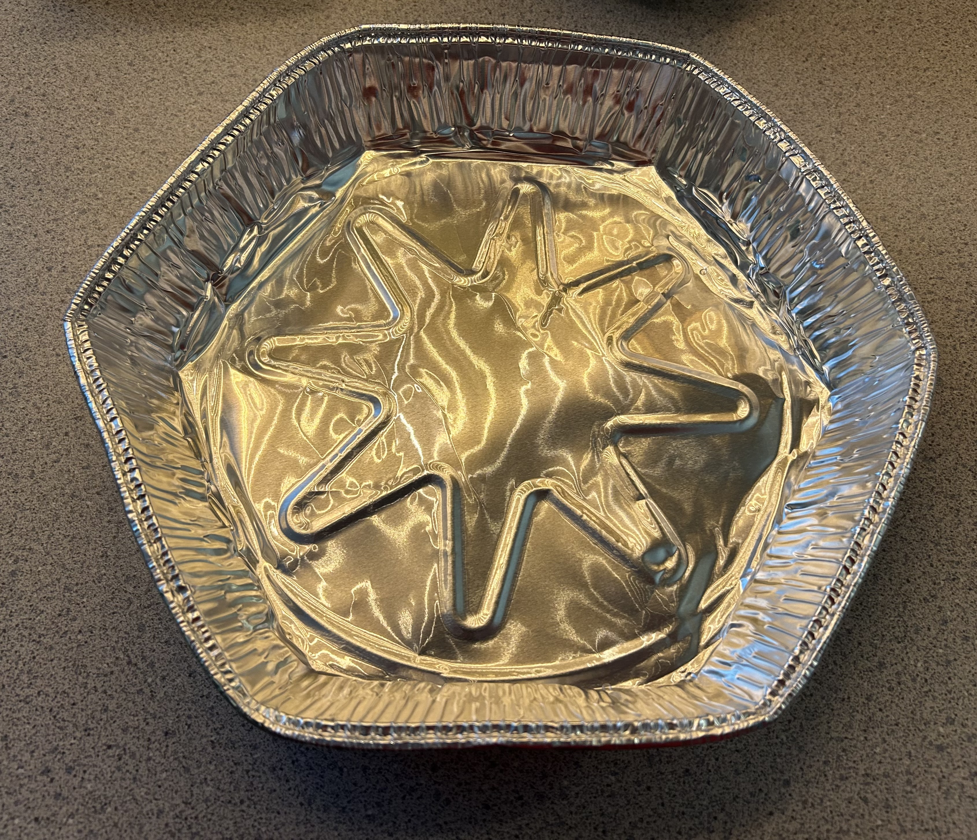 Bestagon (Hexagon) pie-plate form