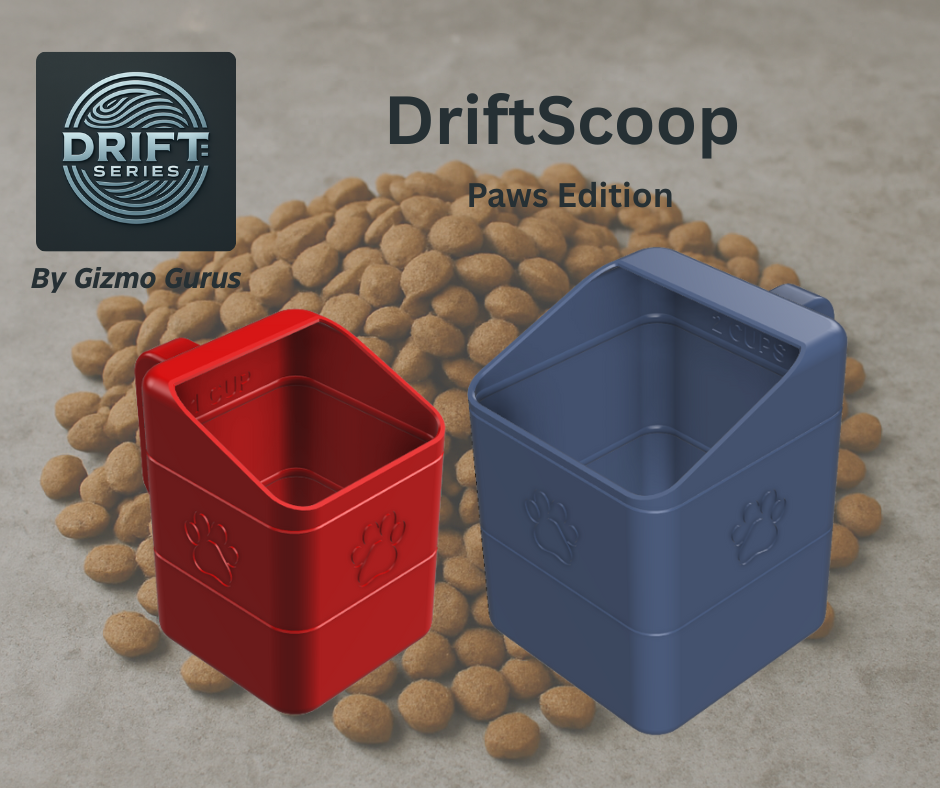 DriftScoop – Paws Edition: Clip-On Kibble Scoop