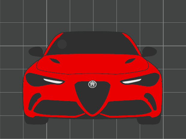 Car Keychain - Alfa Romeo Giulia