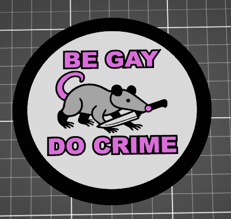 Be Gay Do Crime Coaster with Tray