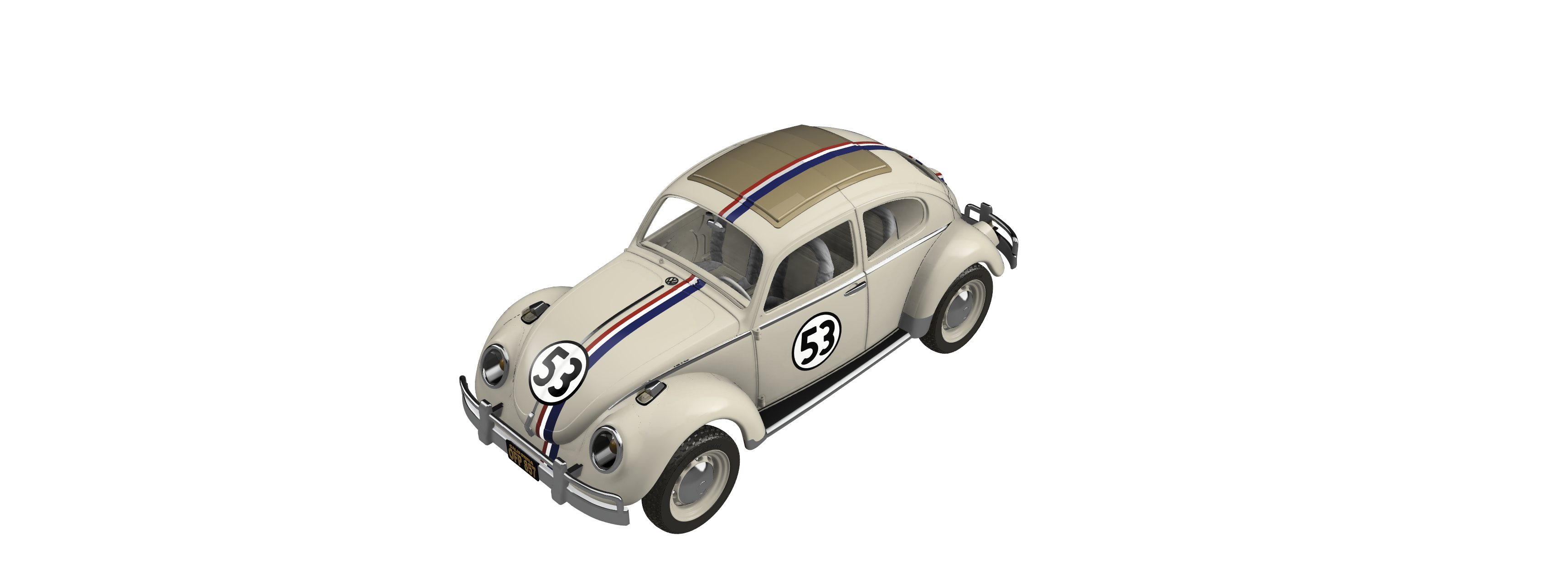 Herbie Love Bug MMU upgrade for the 3D SETS Models 7 (Buggy) and 8 (Buggster) both required- v1