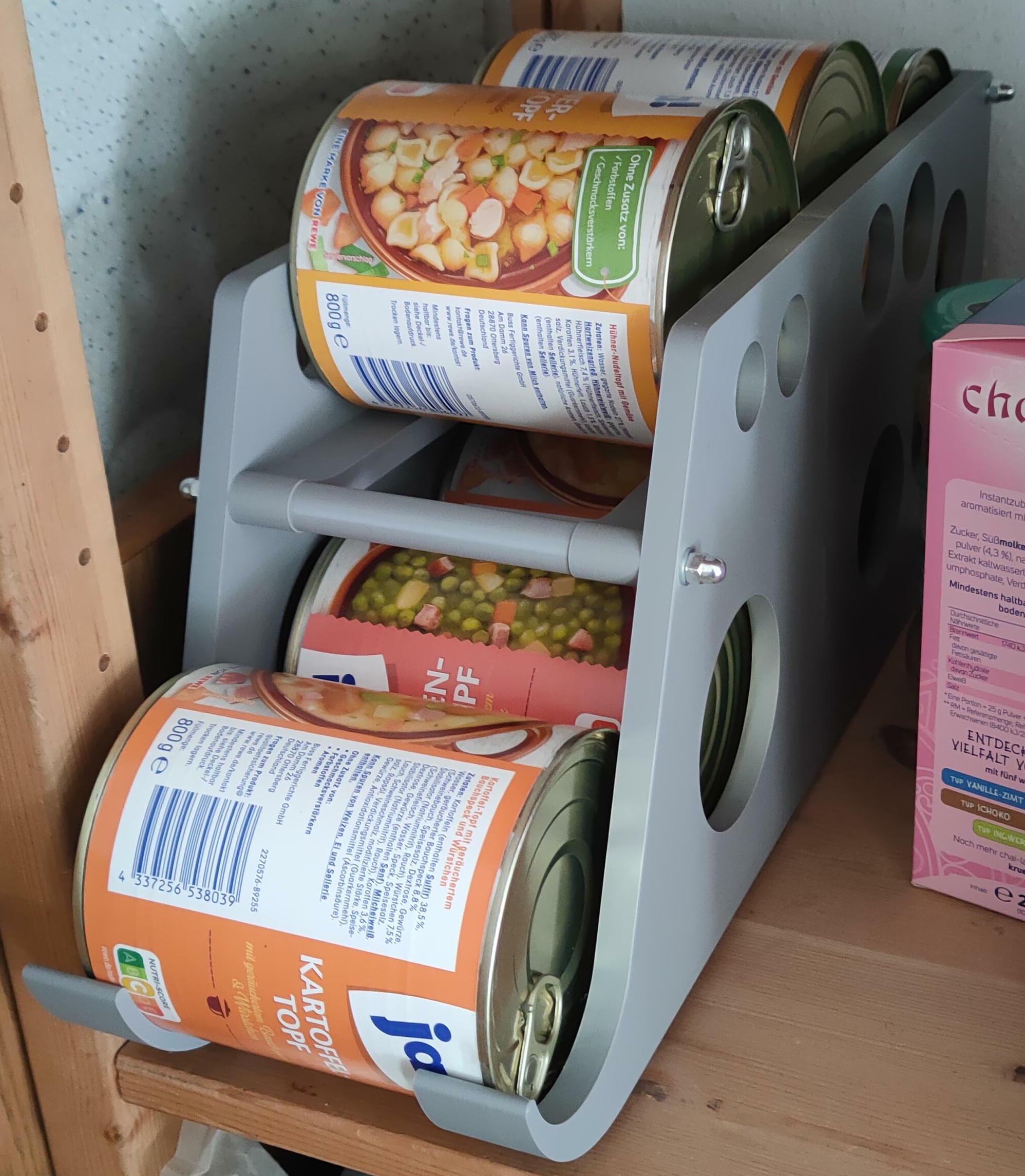 FIFO Can dispenser for cans (Ø~99mm H~119mm 1kg 850ml 30 oz.)