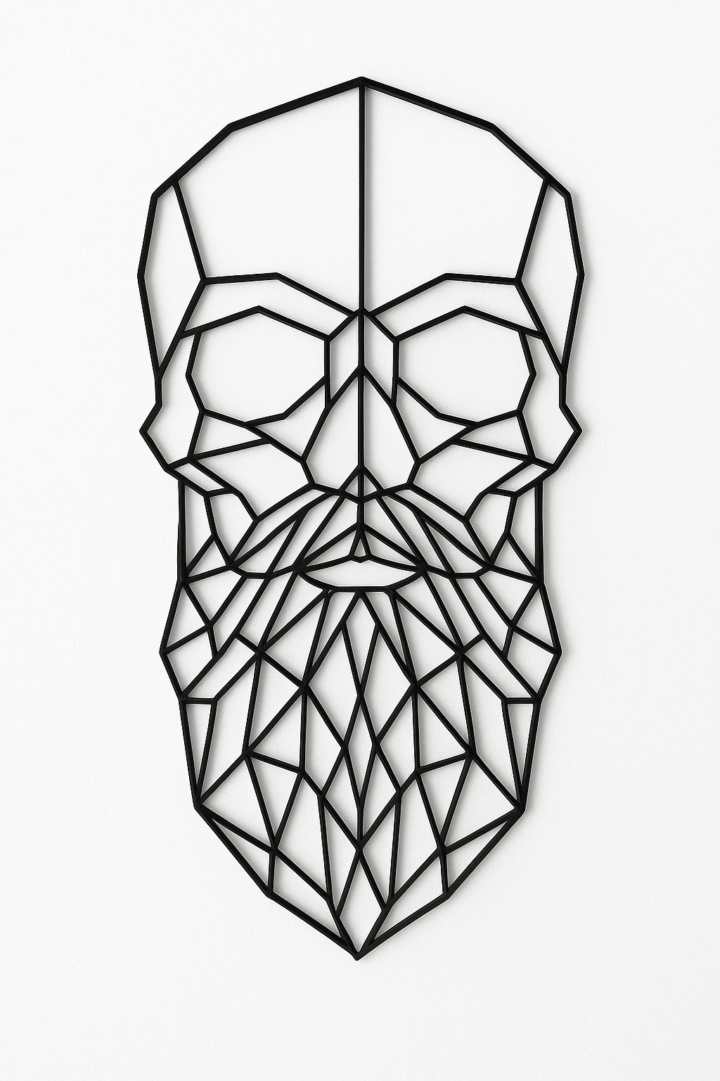 Wall decoration and car hanging – Hipster skull line art