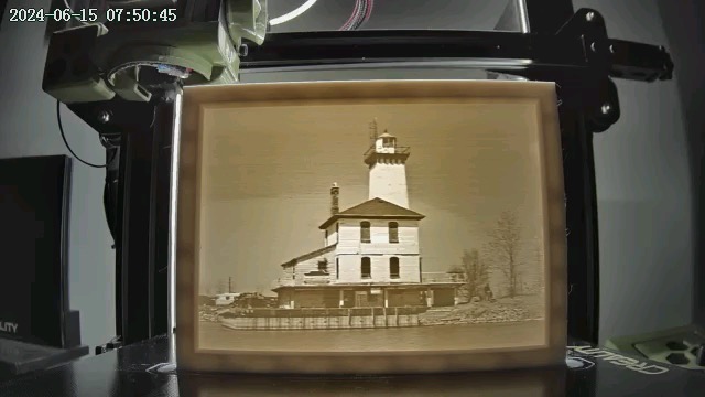 Saginaw River Rear Range Light Lithophane