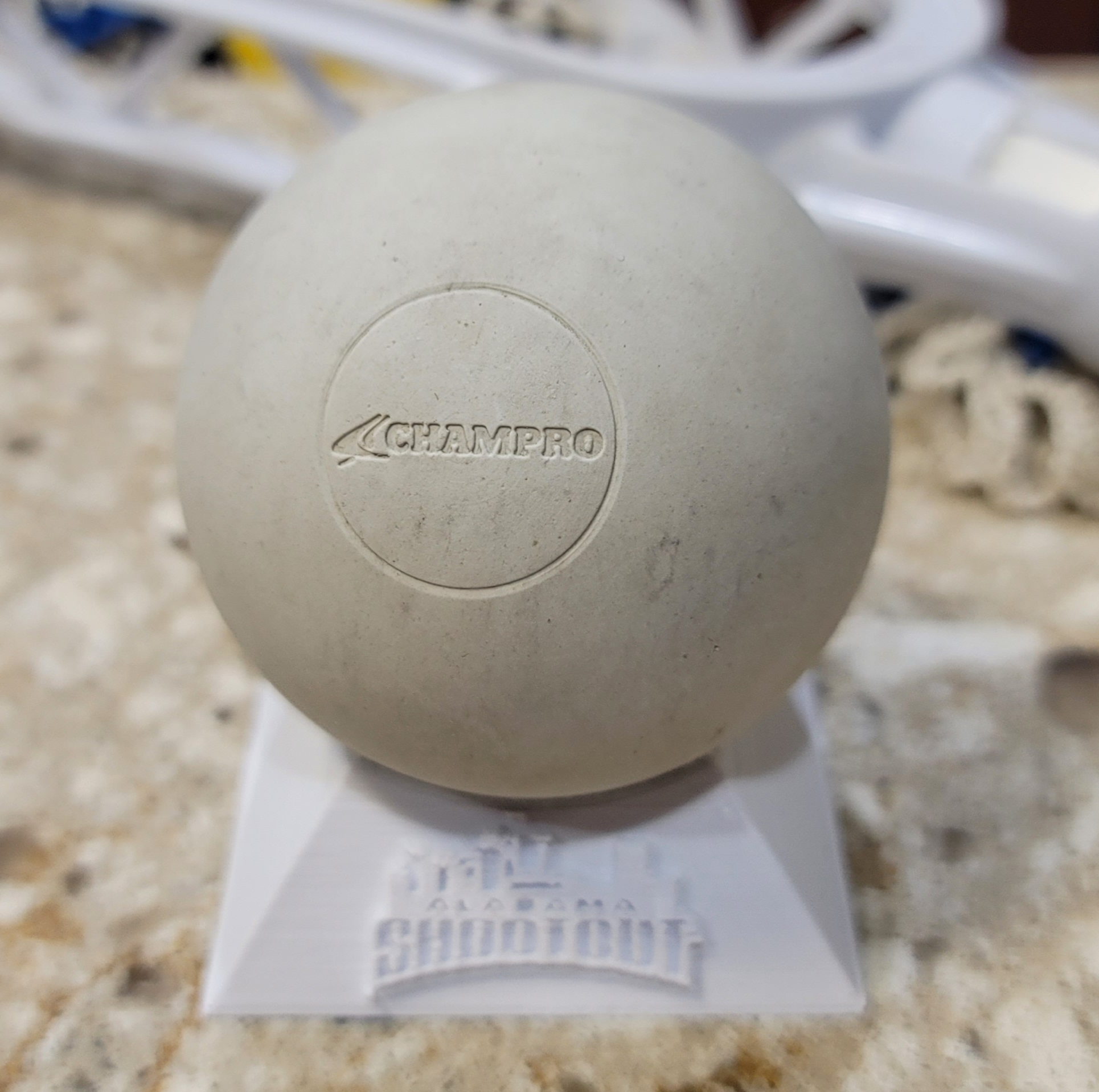 Game Ball Alabama Shootout Lacrosse Baseball Game Ball Display Holder Tournament
