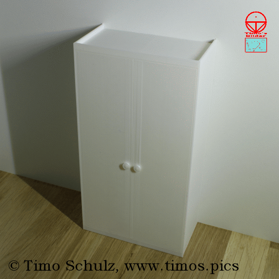 Schrank "Egon der Kantige" (Maßstabsgetreu)