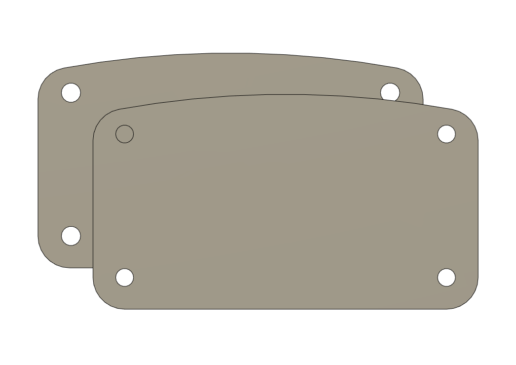 Pearl Session Series Bass Drum Plates/Hole Covers