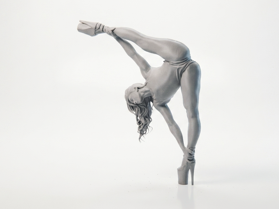 Acrobatic Dancer Figurine Female Figure 3D Printable