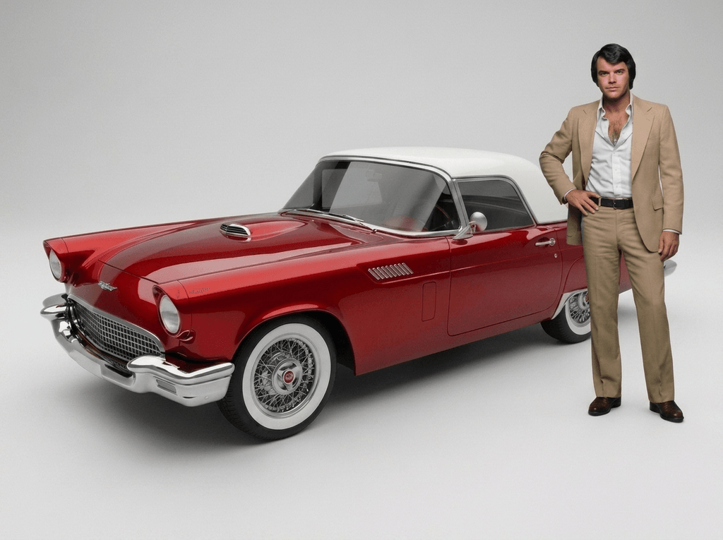 Vega$ - Dan Tanna (Robert Urich) with his 1957 Ford Thunderbird - 1978–1981)