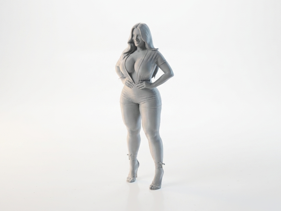 Hooded Female Figurine 3D Printable Model
