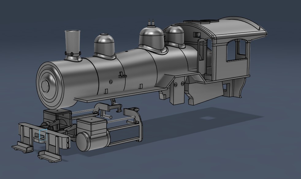 Southern Ry A-7 0-6-0 switcher shell for HO Bachmann