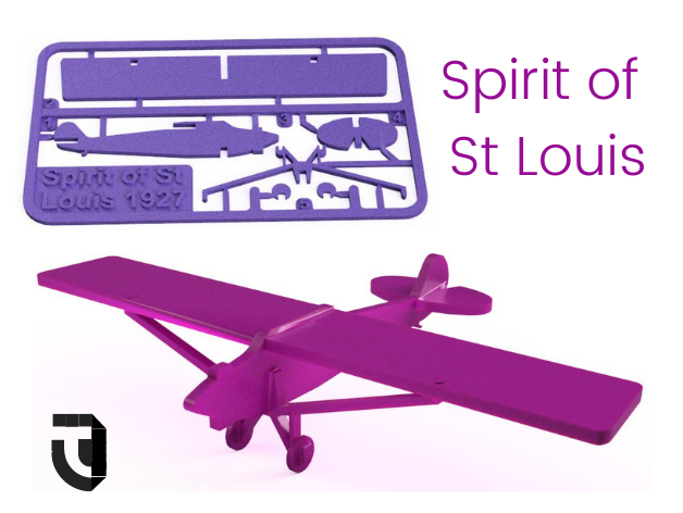 Spirit of St Louis kit card - Famous Planes