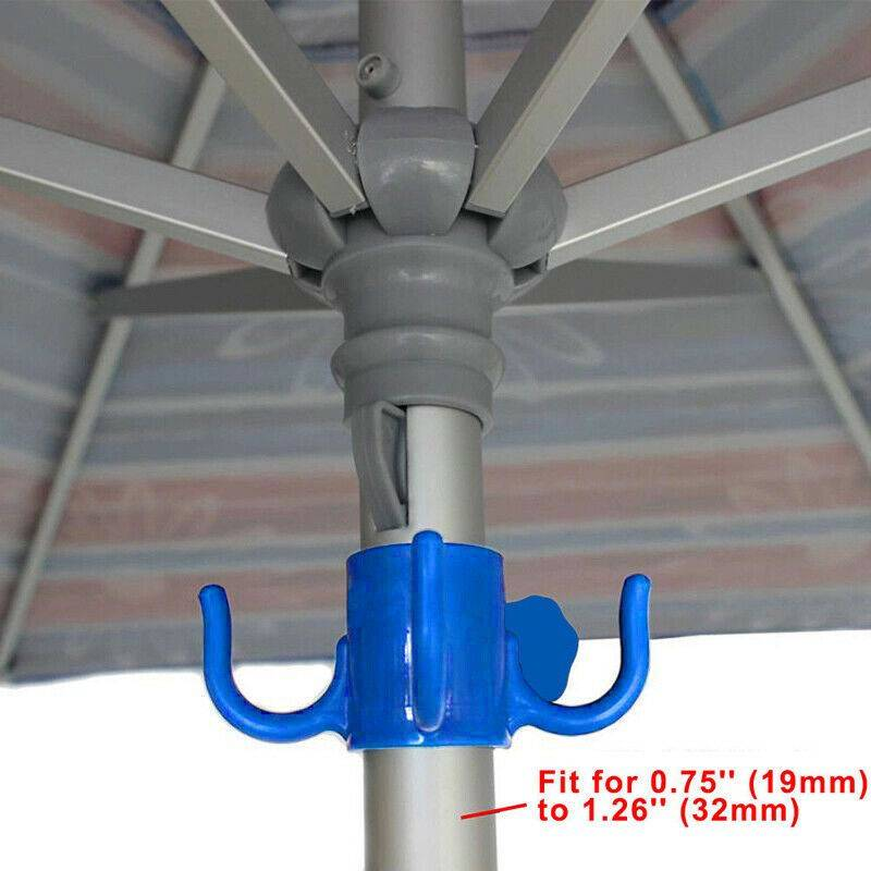 Beach umbrella hanging hook, beach umbrella hook for towels, bags and hats, tent accessories