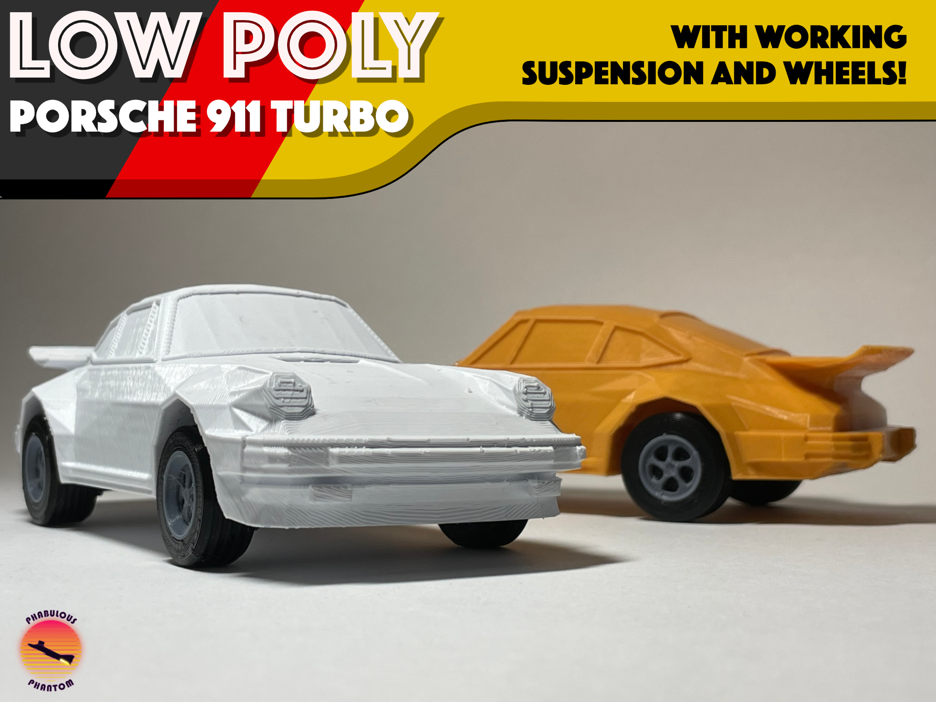 Low-Poly Porsche 911 Turbo - Modular Cars