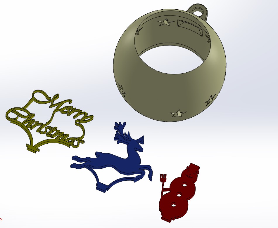 Modular Christmas tree decoration - Holiday Mix & Match Ornament
