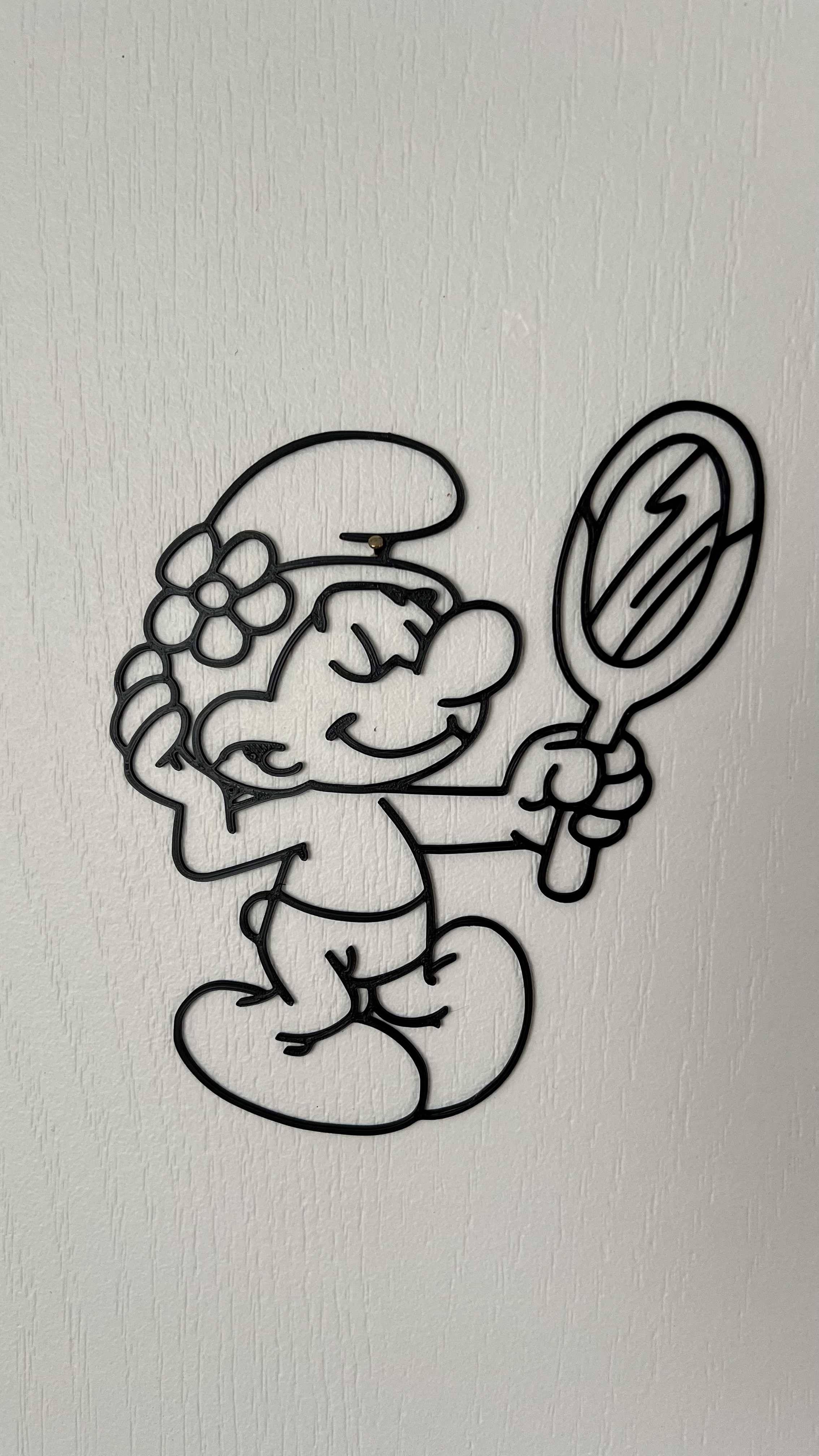 Vanity Smurf Wall Art (Schtroumpf Coquet)