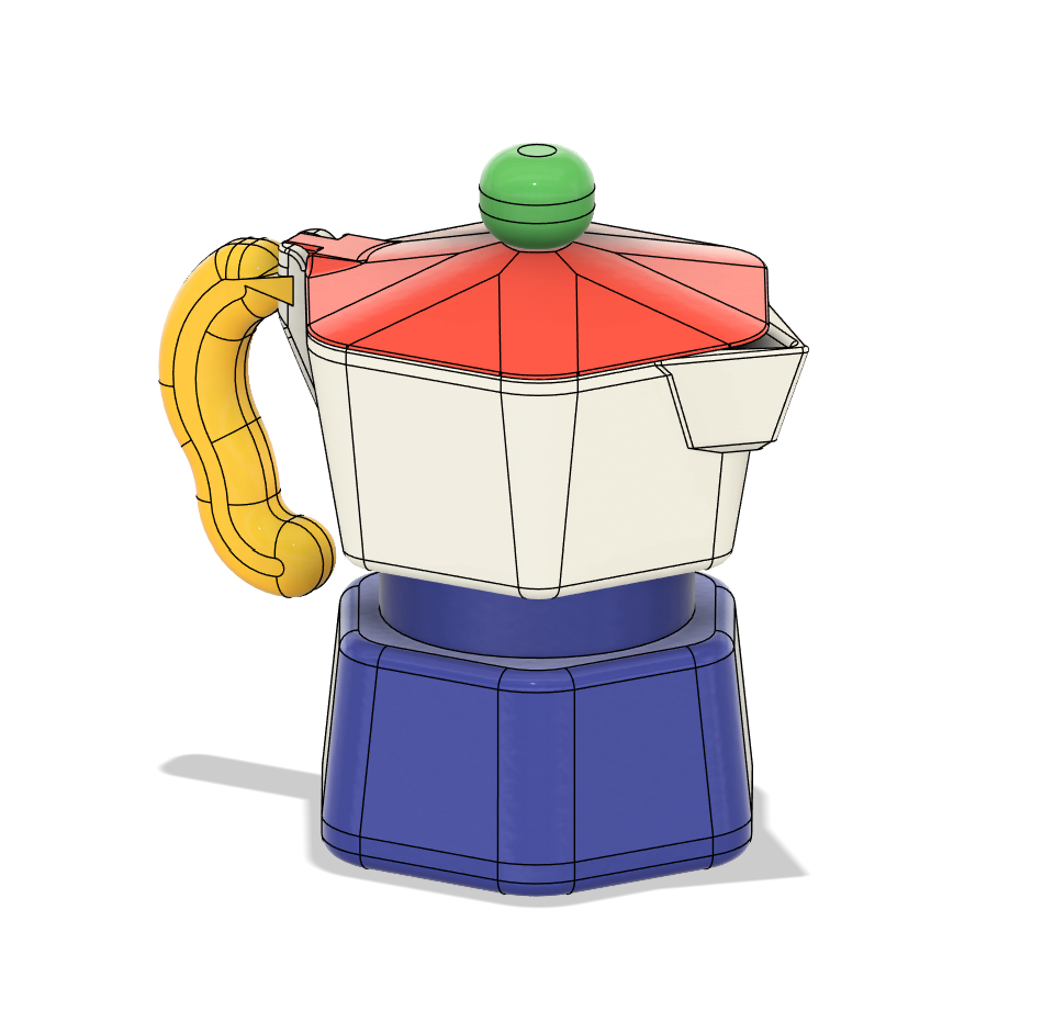 The Mini Moka Apprentice - a Bialetti and Fischer Price styled mokka pot