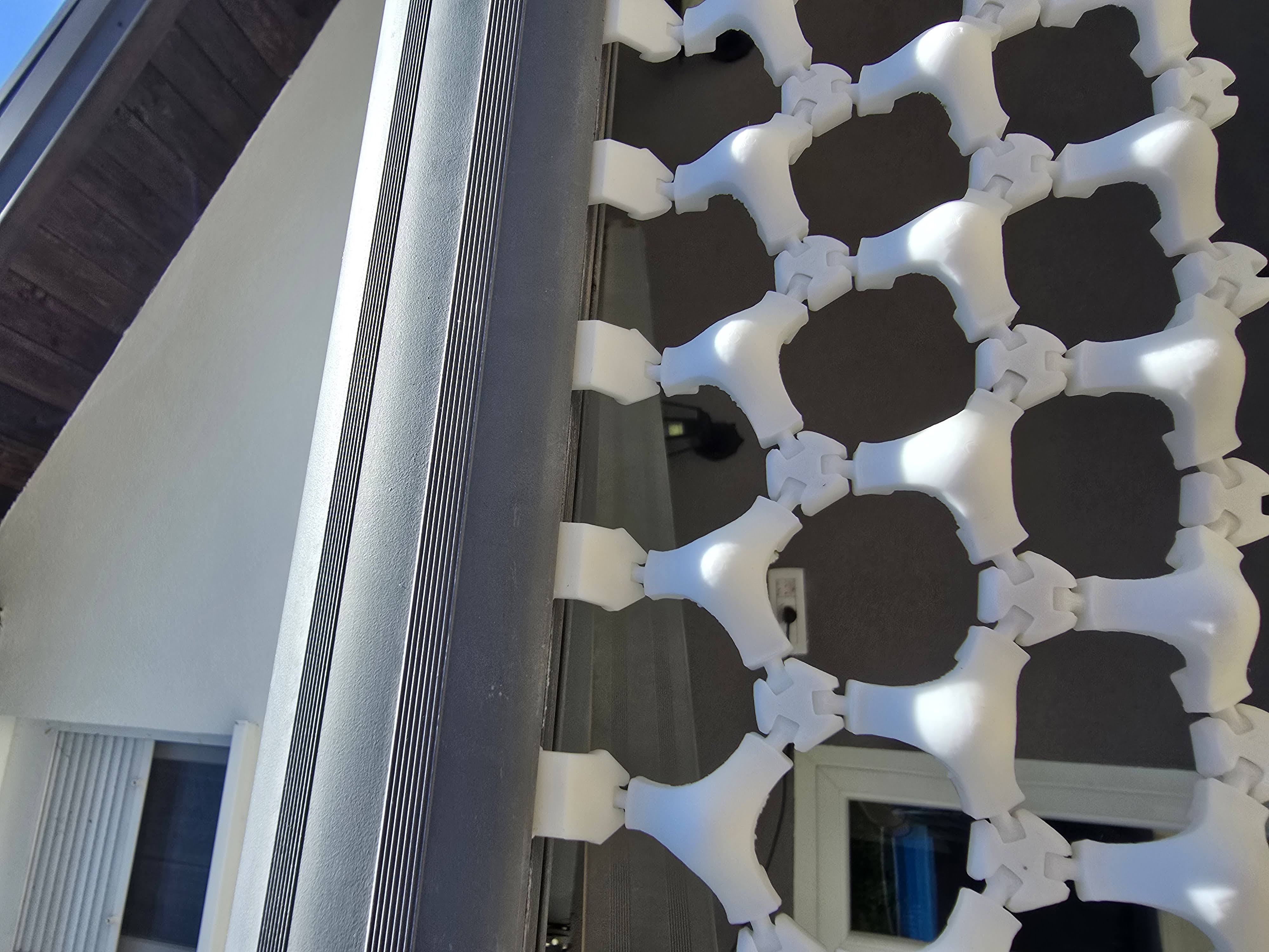 Awning mesh hook for TriSphere Flexable Mesh