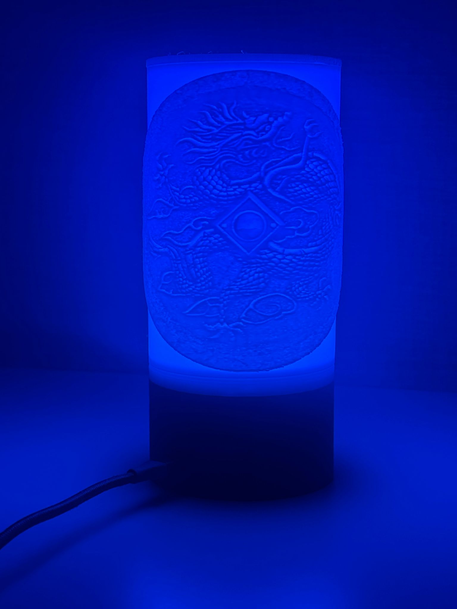 Rotating Lithophane Lamp Shenmue Mirrors Theme