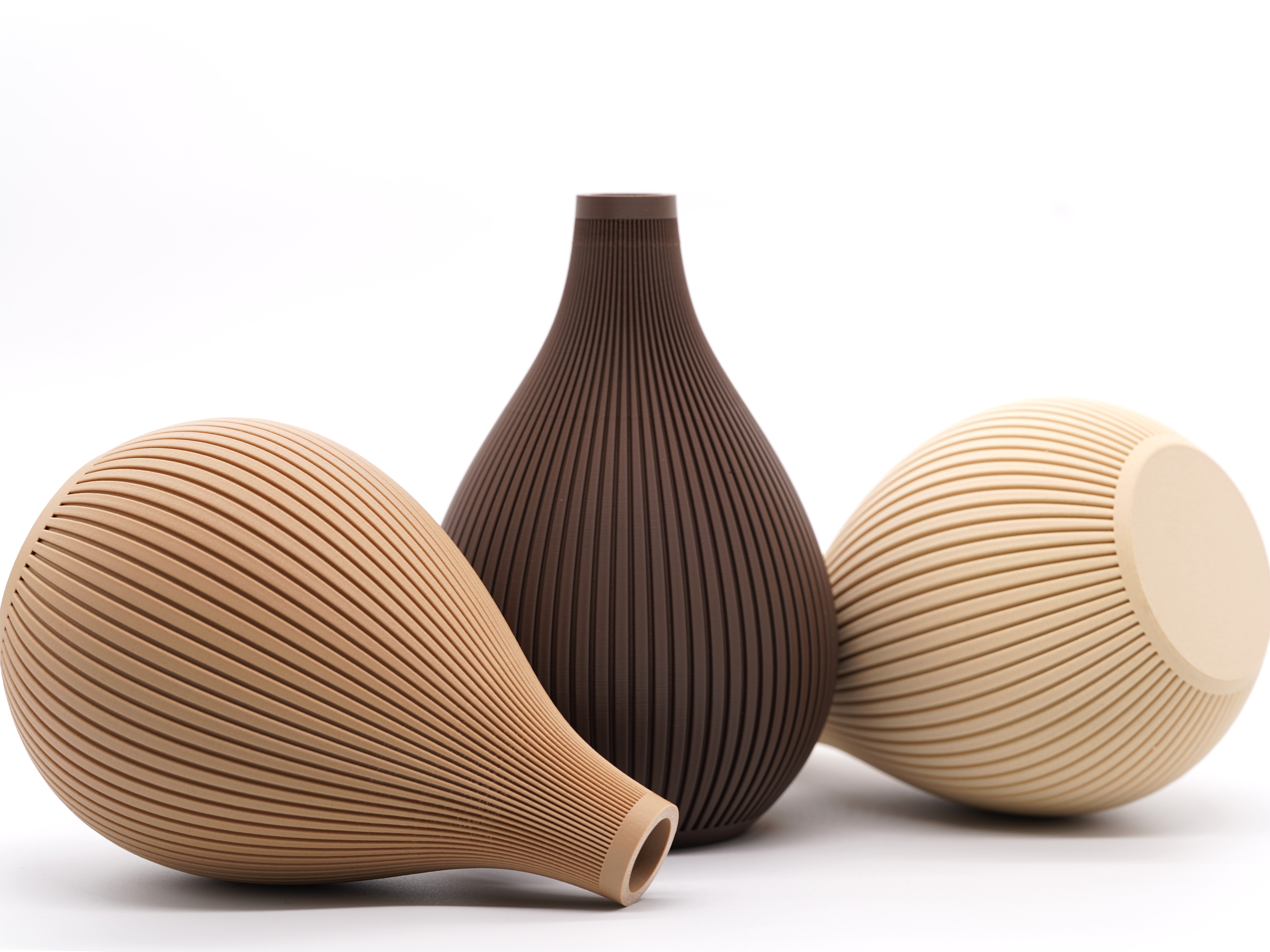 Solstice Vase — Ribbed Teardrop Bud Vase