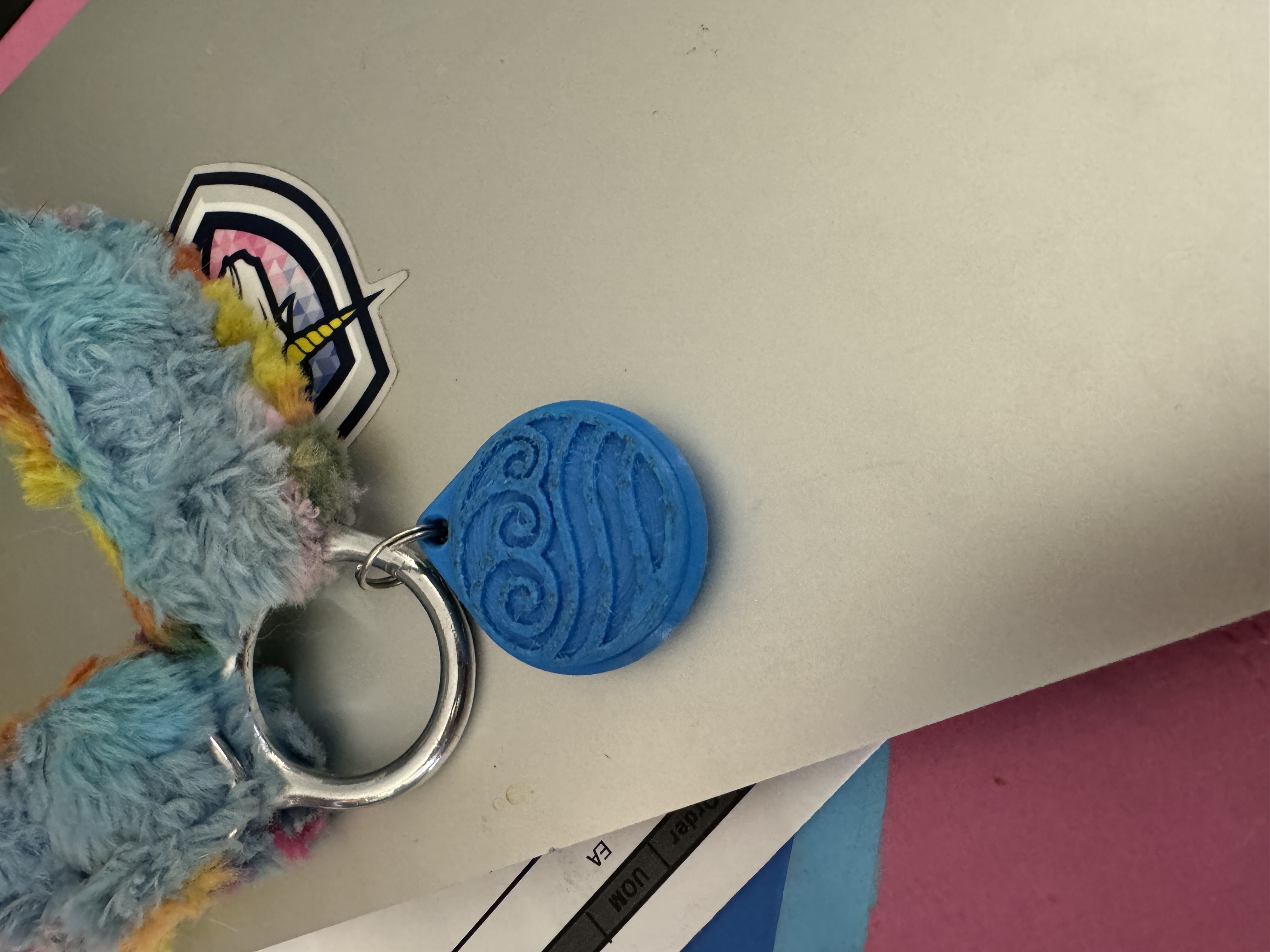 Water Tribe (ATLA) Dog tag with airtag holder