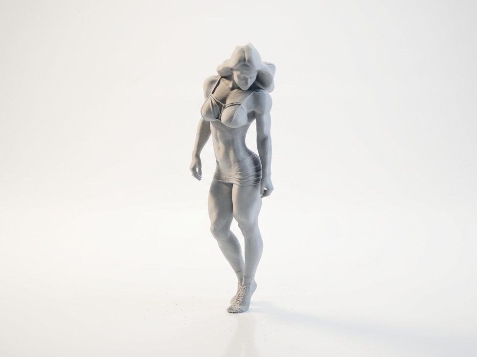 Athletic Woman Figurine Female Figure 3D Printable