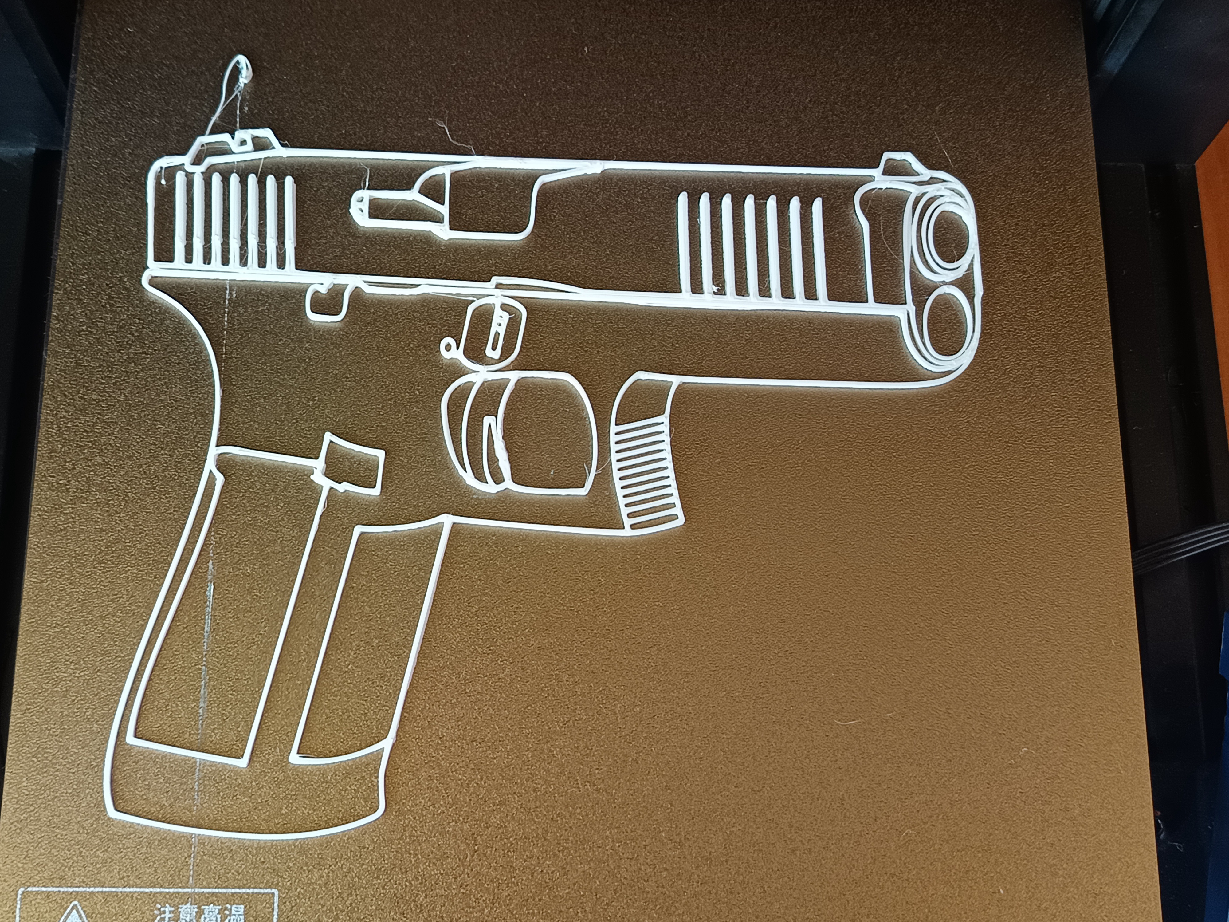 Pistol wall art inspired by Glock 17 (no AI)