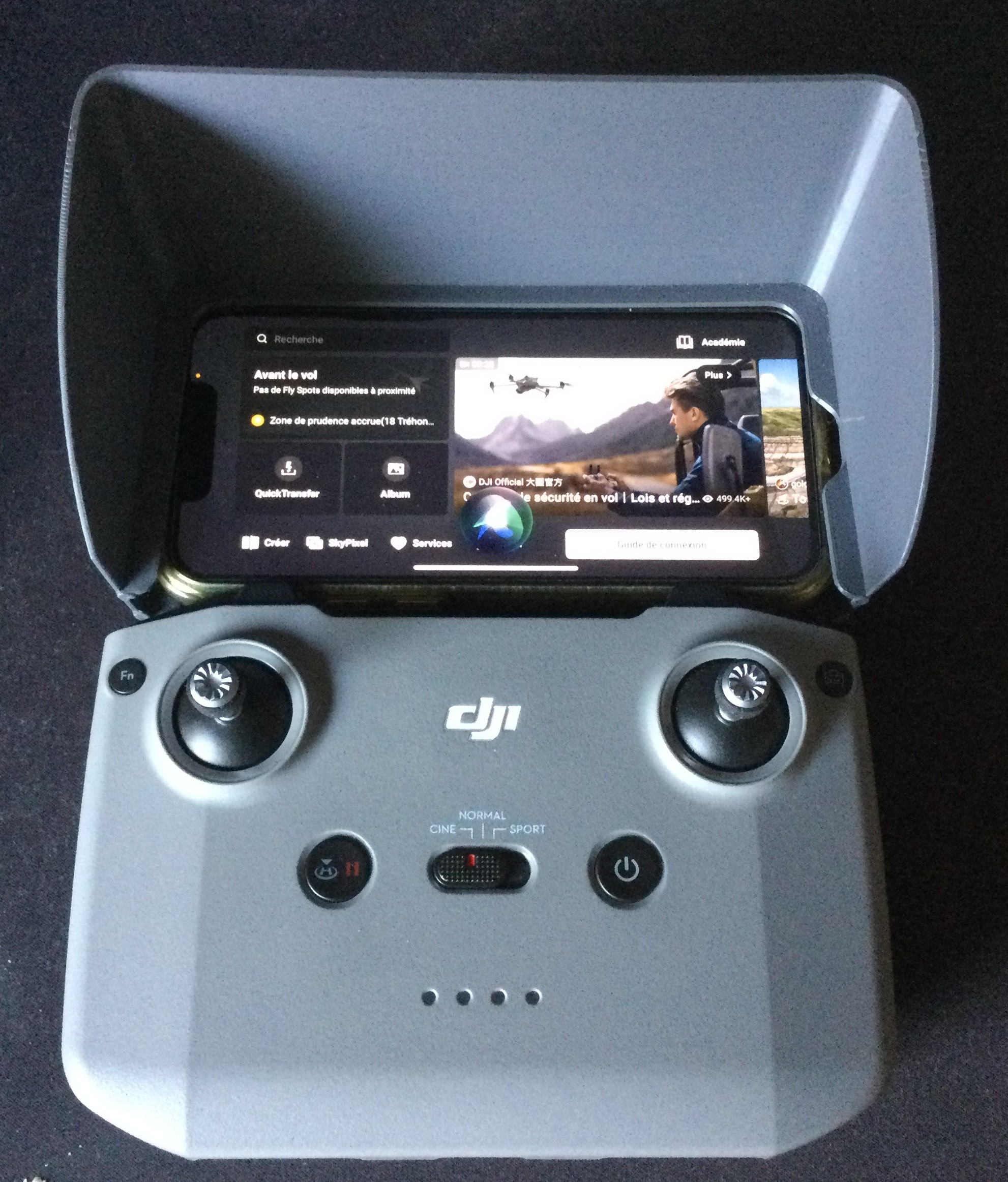 Pare-soleil pour dji Mini 4k Iphone 12&13 mini avec coque Magsafe
