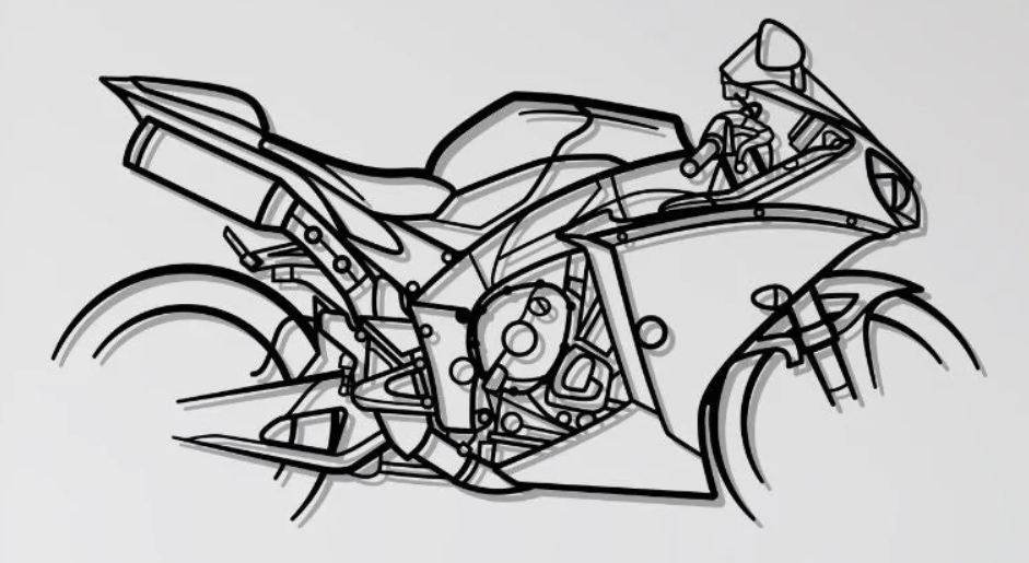 Yamaha YZF-R1 SuperBike Wall Art