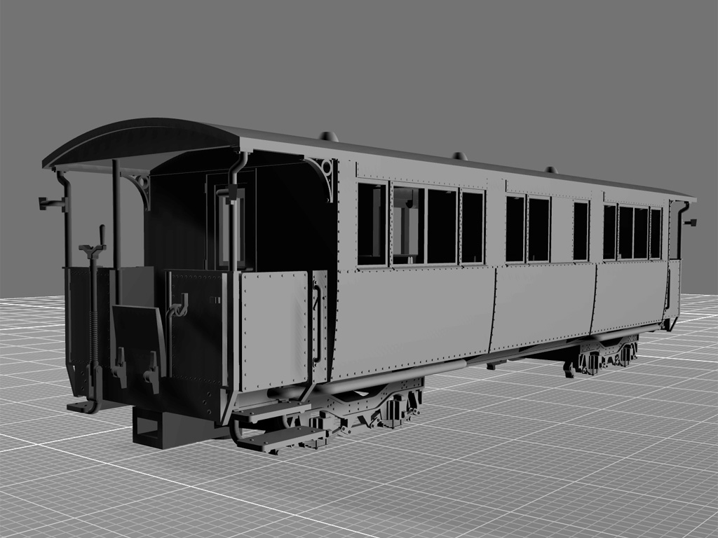 H0m – Personenwagen 900-456 und 900-458 (1000 mm Schmalspur)