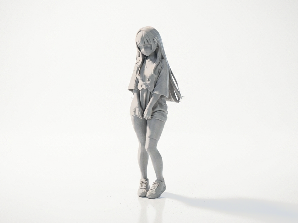Anime Girl Figurine Female Character 3D Printable