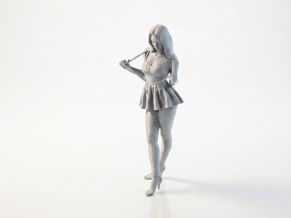 Suspender Lady Figurine Female Figure 3D Printable