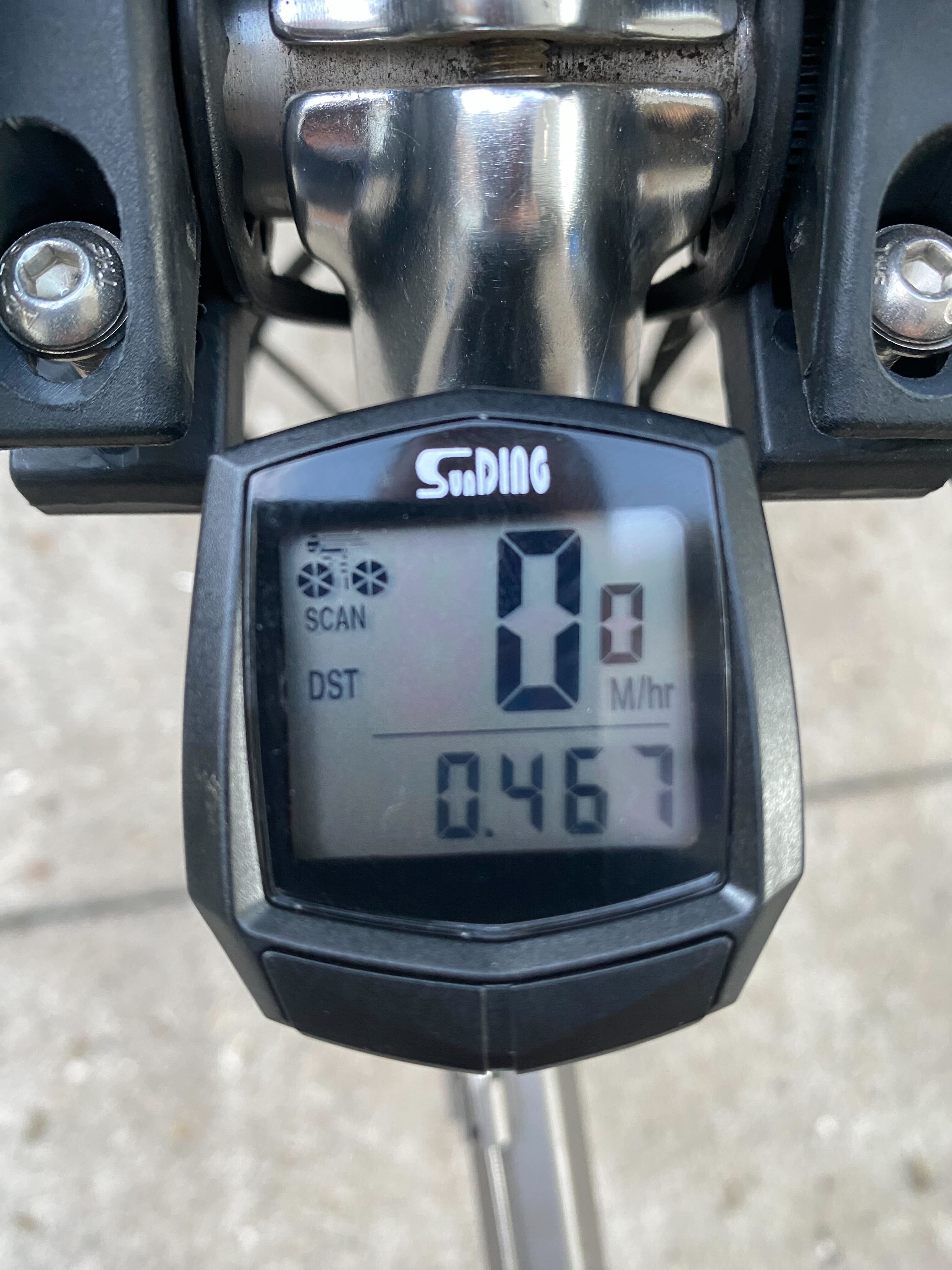 Bike Computer Stem and Top Tube Mount Adapter