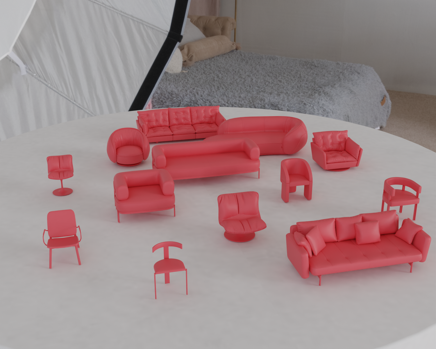 Modern Designer Furniture Miniatures STL Megapack 1 – Chairs, Sofas & More