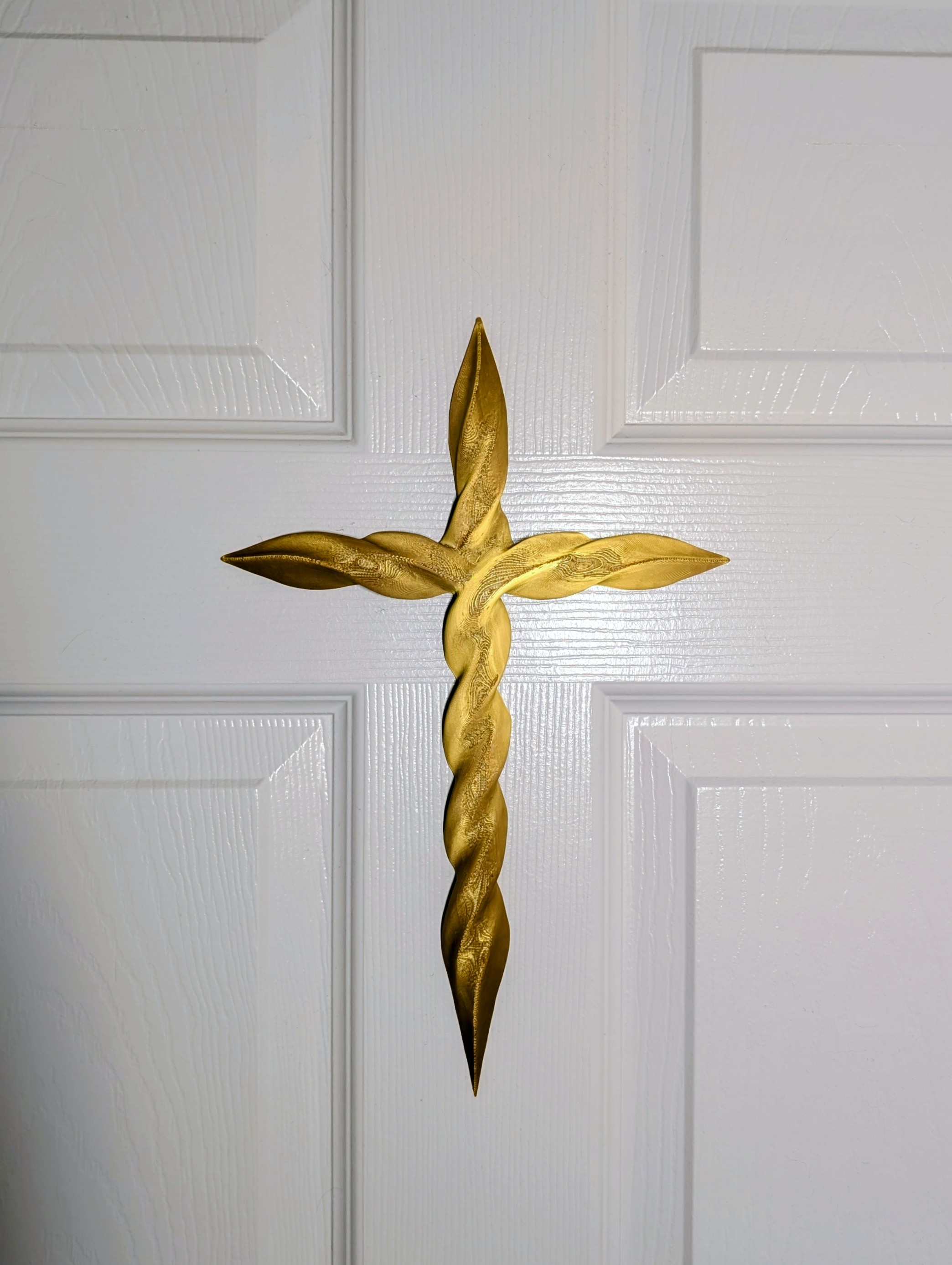 The Holy Spiral Wall Art - Stylized Cross Decoration