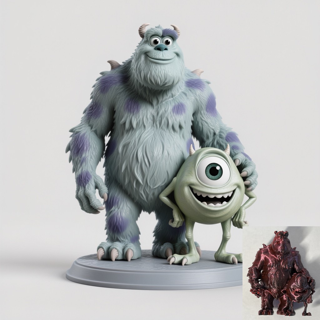 Monsters Inc. (Bob Razowski & Jacques Sullivan)
