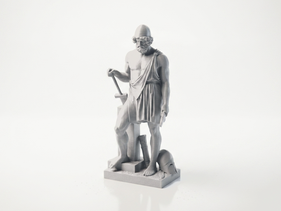 Iron Vulcan Classical Roman God Statue 3D Printable