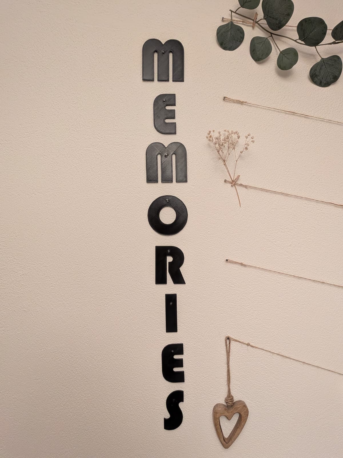 Memories letters for photo memories | Memories Schriftzug für Foto Erinnerungen